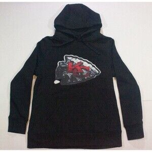 Kansas City Chiefs KC Tyrann MATHIEU #32 Black Pullover Hoodie Medium Fanatics